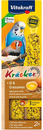 Vitakraft Kräcker mit Ei und Grassamen für Wellensittiche 2 Stück – Bild 1 von 6