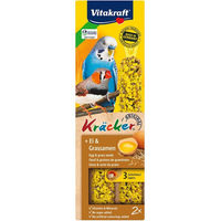 Produktbild von Vitakraft Kräcker mit Ei und Grassamen für Wellensittiche 2 Stück