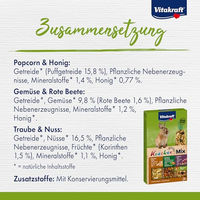 Produktbild von Vitakraft Kräcker Mix für Kaninchen mit Popcorn, Gemüse und Nüssen, 160g - 160 g