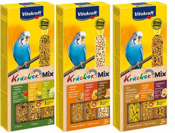Produktbild von Vitakraft Kräcker Mixpaket Trio Snack für Wildvögel 6x3 Stück