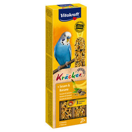 Vitakraft Kräcker Sesam und Banane Intelligenzspielzeug Snack für Wellensittiche – Bild 1 von 2