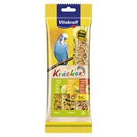 Produktbild von Vitakraft Kräcker Sittich Trio-Mix Kiwi Orange Banane Knabberstangen für Wellensittiche 90 g - 90 g