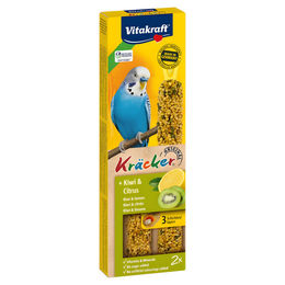 Produktbild von Vitakraft Kräcker Snack Kiwi & Citrus für Vögel und Großsittiche ohne tierisches Protein 2er Pack