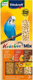Produktbild von Vitakraft Kräcker Trio Honig Orange Popcorn Intelligenzspielzeug für Wellensittiche