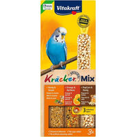 Produktbild von Vitakraft Kräcker Trio Honig Orange Popcorn Intelligenzspielzeug für Wellensittiche