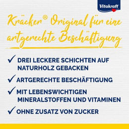 Produktbild von Vitakraft Kräcker Wellensittich Knabberstangen mit Ei-Grassamen ohne tierisches Protein - 4 x 2 Stk.