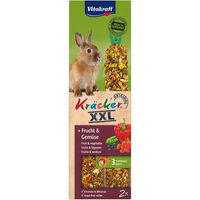 Produktbild von Vitakraft Kräcker XXL Frucht & Gemüse für Kaninchen - 10 x 2 Stk.