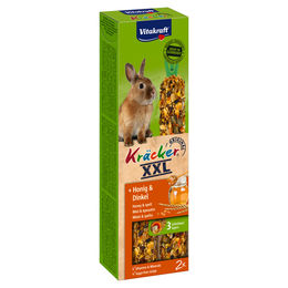 Produktbild von Vitakraft Kräcker XXL Honig für Zwergkaninchen 2er Packung