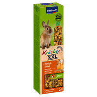Produktbild von Vitakraft Kräcker XXL Honig für Zwergkaninchen 2er Packung