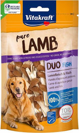 Vitakraft Lamb Duo Trockenfleisch Lamm und Fisch MSC 80g ohne Zusatz von Farb-, Aroma- oder Konservierungsstoffen und ohne Zucker - 80 g – Bild 1 von 6