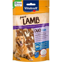 Produktbild von Vitakraft Lamb Duo Trockenfleisch Lamm und Fisch MSC 80g ohne Zusatz von Farb-, Aroma- oder Konservierungsstoffen und ohne Zucker - 80 g