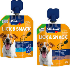 Vitakraft Lick & Snack Leberwurst Belohnungssnack mit Schwein 60 Gramm – Bild 1 von 3