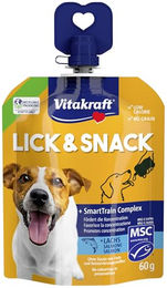 Vitakraft Lick & Snack Trainingscreme mit Lachs getreidefrei und ohne Zucker 60g – Bild 1 von 5