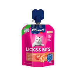 Produktbild von Vitakraft Licks & Bits Creme Paste Garnele 60 Gramm