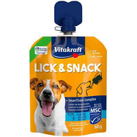 Produktbild von Vitakraft LickundSnack Train Lachs MSC Hundeleckerli 4x60g