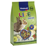 Produktbild von Vitakraft Life Dream Zwergkaninchen Snack aus pflanzlichen Nebenerzeugnissen 600 g - 6 x 600 g