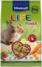 Produktbild von Vitakraft LIFE Power Hauptfutter für Zwergkaninchen 2x1,8kg