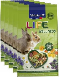 Vitakraft Life Wellness Zwergkaninchen Hauptfutter mit getrockneten Kräutern getreidefrei und sensitive 3000g – Bild 1 von 3
