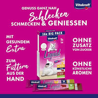 Produktbild von Vitakraft Liquid Snack Katzen Leckerli Creme Paste Huhn und Rind 16x15g - 16 x 15 g