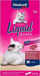 Vitakraft LiquidSnack Leberwurst mit Biotin 6 Stück – Bild 1 von 1