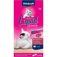 Produktbild von Vitakraft LiquidSnack Leberwurst mit Biotin 6 Stück