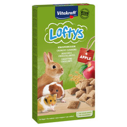 Vitakraft Loftys Kräcker mit Apfel für Kaninchen Meerschweinchen und Hamster 100 g - 100 g – Bild 1 von 5