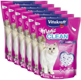 Vitakraft Magic Clean Katzenstreu Lavendel nicht-klumpend 6 x 5 Liter - 5 l – Bild 1 von 5