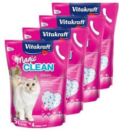 Produktbild von Vitakraft Magic Clean Katzenstreu nicht-klumpend 4x5 l - 4 x 5 l