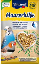 Vitakraft Mauserhilfe für Wellensittiche, Großsittiche und Exoten Gefieder-Supplement ohne tierisches Protein 20g - 20 g – Bild 1 von 3