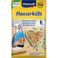 Produktbild von Vitakraft Mauserhilfe für Wellensittiche, Großsittiche und Exoten Gefieder-Supplement ohne tierisches Protein 20g - 20 g