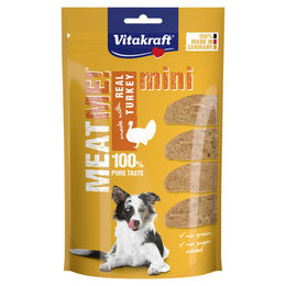 Produktbild von Vitakraft MEAT ME! MINI Hundesnack Pute und Huhn getreidefrei mit hohem Fleischanteil 60 g - 60 g