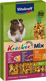 Vitakraft Meerschweinchen Kräcker Mix Honig Nuss Frucht getreidefrei und ohne Zucker 168g - 168 g – Bild 1 von 6