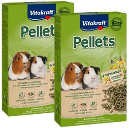 Vitakraft Meerschweinchen Pellets Ergänzungsfutter ohne tierisches Protein 2x 1 kg - 2 x 1 kg – Bild 1 von 3