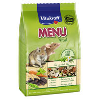 Produktbild von Vitakraft Menü für Mäuse und Rennmäuse mit Garnele ohne Zucker und Konservierungsstoffe 6 x 400 g - 6 x 400 g
