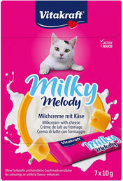 Vitakraft Milky Melody Katzensnack Milchcreme mit Käse 70g - 7 x 10 g – Bild 1 von 7