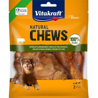 Produktbild von Vitakraft Natural Chews Natürliche Schweineohren Monoprotein für Hunde 44 g