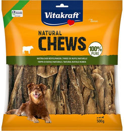 Produktbild von Vitakraft Natural Chews pure Büffelpansen Monoprotein Naturkauartikel 500g - 500 g