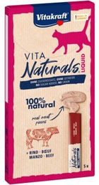 Produktbild von Vitakraft Naturals Liquid Snack Creme Rind 11x5 Stück
