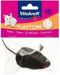 Vitakraft Playtime Katzen Spielzeug Aufzieh-Maus aus Kunststoff in Schwarz – Bild 1 von 2