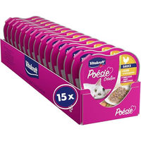 Produktbild von Vitakraft Poésie Création Katzennassfutter Huhn mit Gemüse in Sauce, getreidefrei und zuckerfrei, 15 x 85g