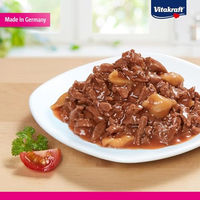 Produktbild von Vitakraft Poésie Création Katzennassfutter Seelachs in Sauce für erwachsene Katzen getreidefrei und ohne Zucker 15 x 85 g - 15 x 85 g