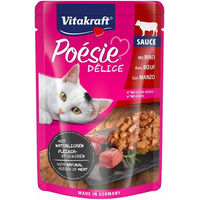 Produktbild von Vitakraft Poésie Délice Hundefutter Rindfleisch Stückchen in Sauce 23x85g