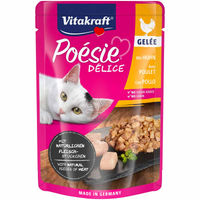 Produktbild von Vitakraft Poésie Délice Katzen Nassfutter Huhn in Gelee getreidefrei 23x85g