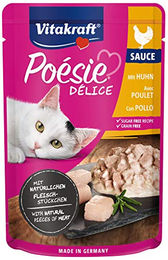 Vitakraft Poésie Délice Katzen Nassfutter Huhn in Sauce für erwachsene Katzen getreidefrei ohne Zucker 23 x 85 g - 23 x 85 g – Bild 1 von 7