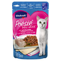 Produktbild von Vitakraft Poésie Délice Katzen Nassfutter Kabeljau in Sauce für erwachsene Katzen getreidefrei 23 x 85 g - 23 x 85 g