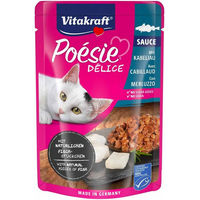 Produktbild von Vitakraft Poésie Délice Katzen-Snack Kabeljau 23x85g