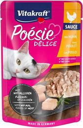 Vitakraft Poésie Délice Katzenfutter Hühnerfilet Stückchen in Sauce 23x85g – Bild 1 von 1