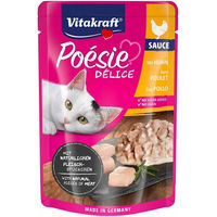 Produktbild von Vitakraft Poésie Délice Katzenfutter Hühnerfilet Stückchen in Sauce 23x85g