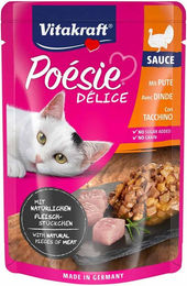 Produktbild von Vitakraft Poésie Délice Katzenfutter Putenbrust in Sauce 23x85g
