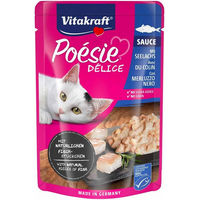 Produktbild von Vitakraft Poésie Délice Katzenfutter Seelachs Stückchen in Sauce 23x85g
